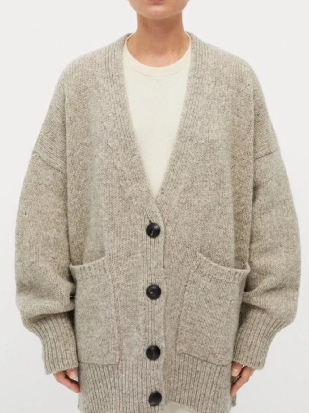 Babaa Number 17 Sweater Coat Mist NEW